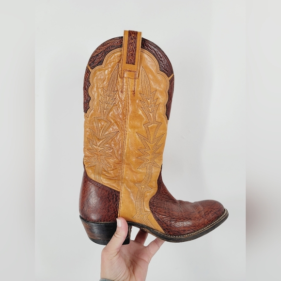 Bottes Cowboy Don Quijote Taille 43 - Cuir Vieilli Marron, Style Western Unisexe